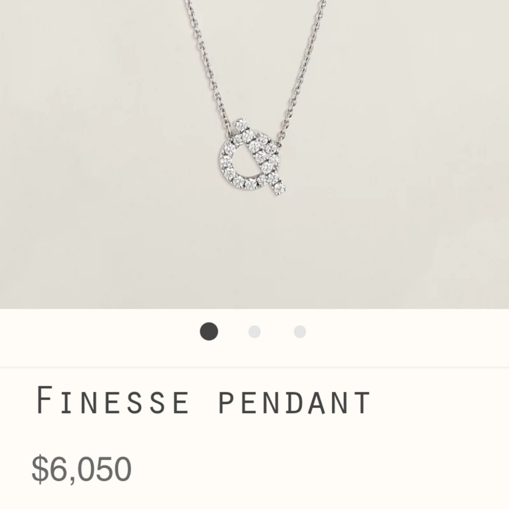 Hermes Finesse Diamond Necklace